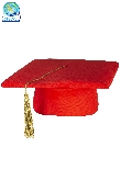 CAPPELLO LAUREA ROSSO ADULTO
